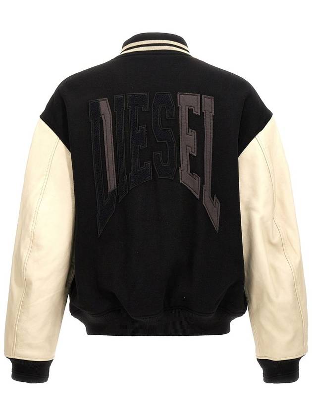 L Nyman Panel Bomber Jacket Black - DIESEL - BALAAN 3