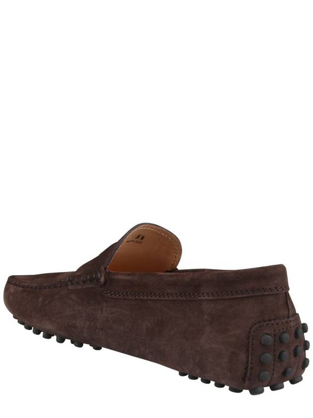 Men's Suede Gommino Driving Shoes Brown - TOD'S - BALAAN 3