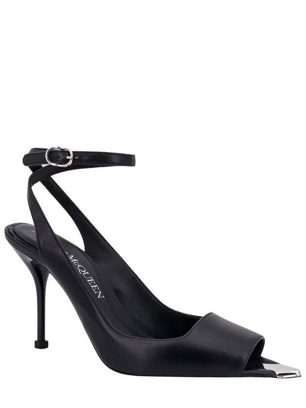 Punk Anklet Calfskin Sandals Heels - ALEXANDER MCQUEEN - BALAAN 3