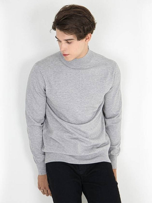 Traverto Basic Semi-polar Knit Gray - GOLD PERCENT - BALAAN 1