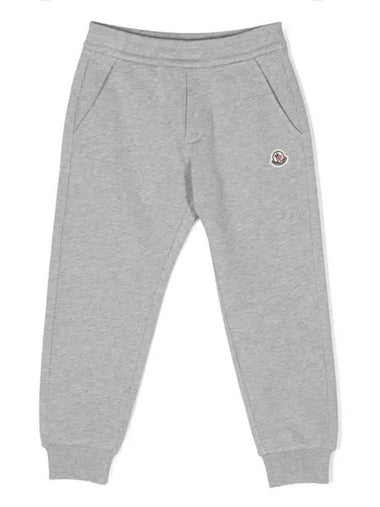 Moncler Kids 4 8 Logo Track Pants Gray - MONCLER - BALAAN 1