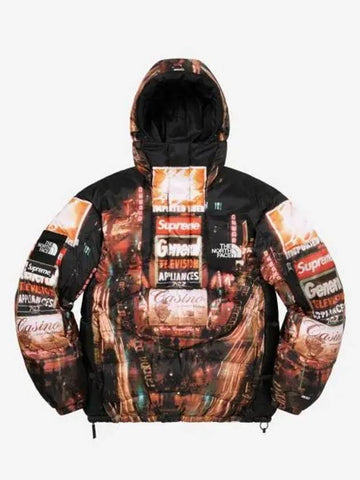 x The North Face 800 Fill Half Zip Hooded Pullover Times Square Supreme - SUPREME - BALAAN 1