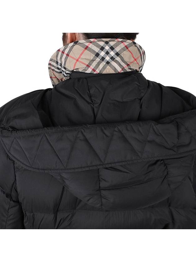 Detachable Hoodie Puffer Coat Padded Black - BURBERRY - BALAAN 10