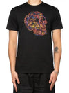 Skull Skull Printing Short Sleeve T-Shirt Black - ALEXANDER MCQUEEN - BALAAN 4