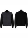 Men s Cashmere Padded Cardigan 9B00004 M4281 - MONCLER - BALAAN 1