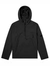 Men's Lens Patch Hooded Anorak Black - CP COMPANY - BALAAN 1