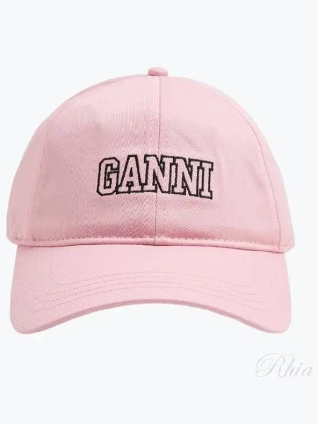 Embroid Logo Ball Cap Lilac - GANNI - BALAAN 2