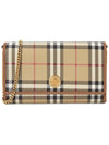 Check Chain Strap Long Wallet Beige - BURBERRY - BALAAN 2