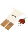 Amber Leather Key Holder Brown - A.P.C. - BALAAN.