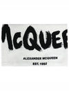 Logo Wool Shawl Muffler Grey - ALEXANDER MCQUEEN - BALAAN 2