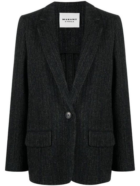 Women's CHARLYNE Wool Blazer Black - ISABEL MARANT - BALAAN 1