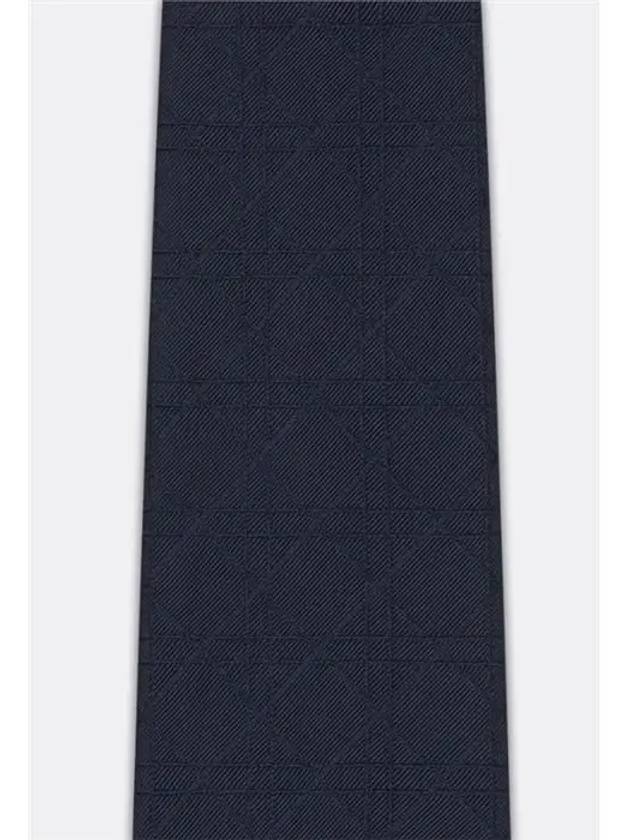 Cannage Silk Tie Navy - DIOR - BALAAN 4