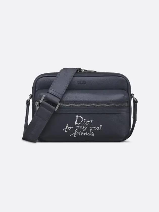 Hylton Nel Rider 2.0 Zipper Messenger Bag Navy - DIOR - BALAAN 2