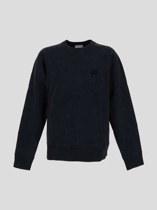 Bold Fox Head Patch Oversized Sweatshirt Black - MAISON KITSUNE - BALAAN 1