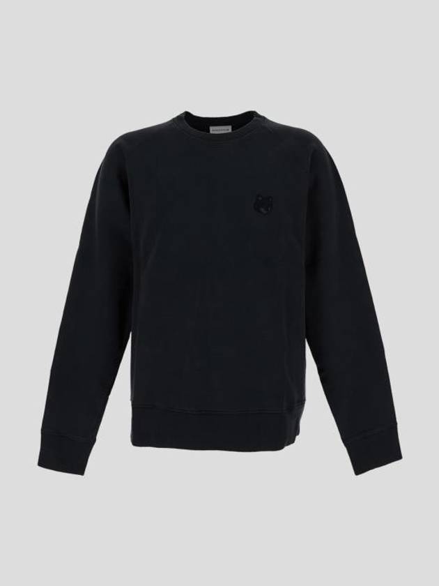 Bold Fox Head Patch Oversized Sweatshirt Black - MAISON KITSUNE - BALAAN 2