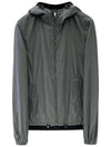 Re-Nylon Reversible Zip Up Jacket Black - PRADA - BALAAN 4