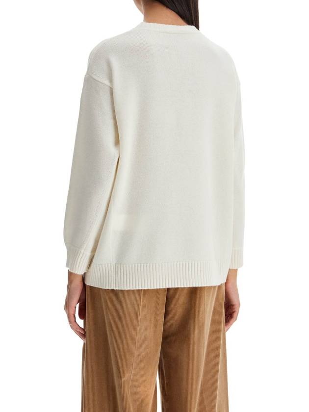 Fido cashmere blend knit top white - MAX MARA - BALAAN 4