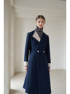 V-neck unbalanced long coat - CAHIERS - BALAAN 8