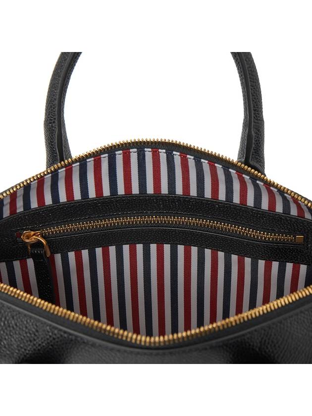 Pebble Grain Small Duffel Bag Black - THOM BROWNE - BALAAN 9