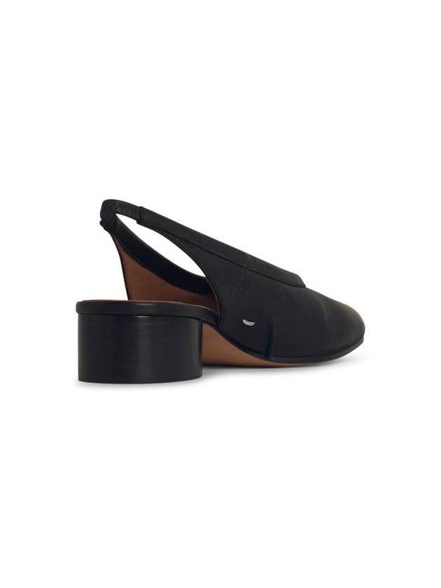 Maison Margiela 'Tabi' Black Leather Ballet Flats - MAISON MARGIELA - BALAAN 3