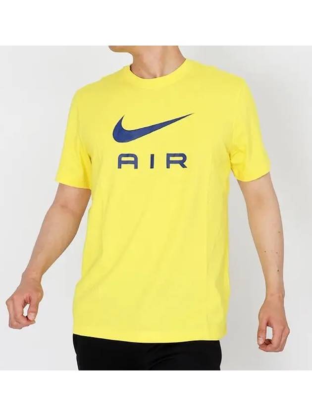 Sportswear Air HBR Short Sleeve T-Shirt Yellow - NIKE - BALAAN 2