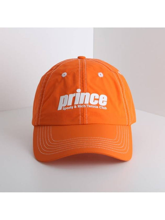 Prince Sporty Nylon Ball Cap Orange - SPORTY & RICH - BALAAN.