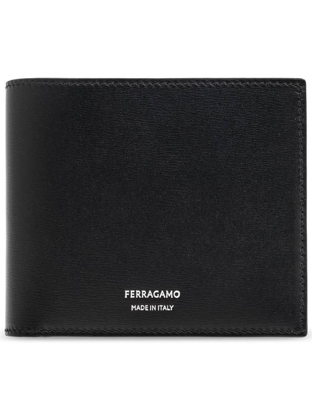 FERRAGAMO Leather Wallet, Women's, Black - SALVATORE FERRAGAMO - BALAAN 1