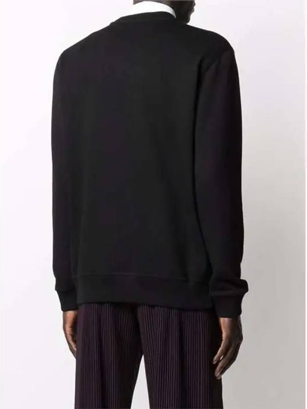 Cotton Sweatshirt Black - BURBERRY - BALAAN 5