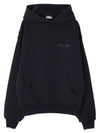 Logo Print Cotton Hoodie Black - DIOR - BALAAN 2