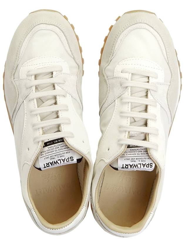 Men's Trail Leather Low Top Sneakers White - SPALWART - BALAAN 3