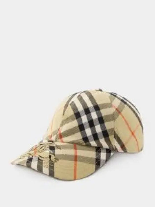 Vintage Check Base Ball Cap Beige - BURBERRY - BALAAN 2