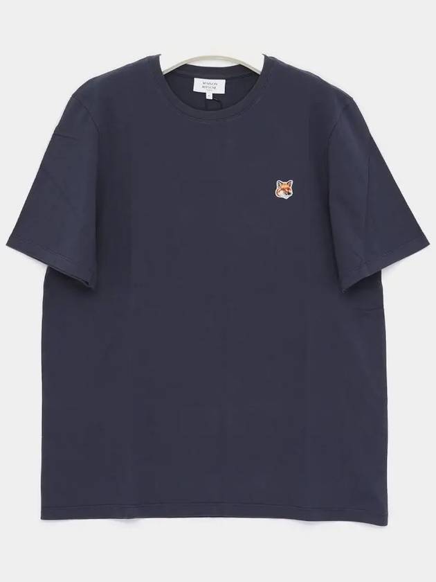 Fox Head Patch Classic Short Sleeve T-Shirt Ink Blue - MAISON KITSUNE - BALAAN 3