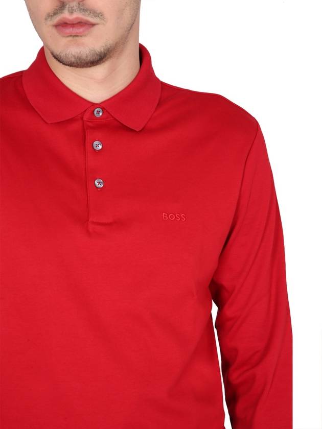 POLO WITH LOGO EMBROIDERY - HUGO BOSS - BALAAN 4