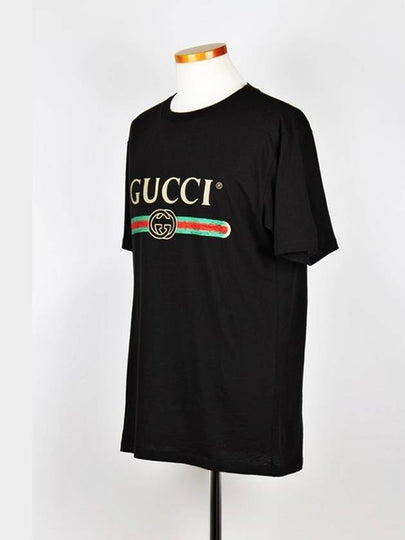 Band logo vintage short sleeve t shirt - GUCCI - BALAAN 2