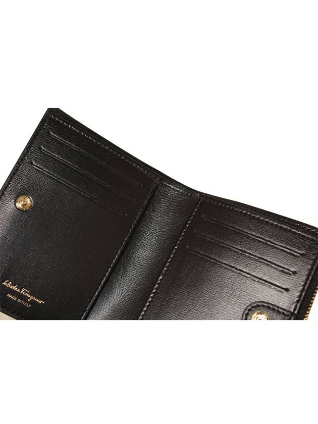 Vara Bow Half Wallet Black - SALVATORE FERRAGAMO - BALAAN 8