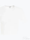 Cotton Cropped Short Sleeve T-Shirt White - LOEWE - BALAAN 2