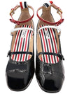 Soft Patent Bow Strap Court Pumps Black - THOM BROWNE - BALAAN 5