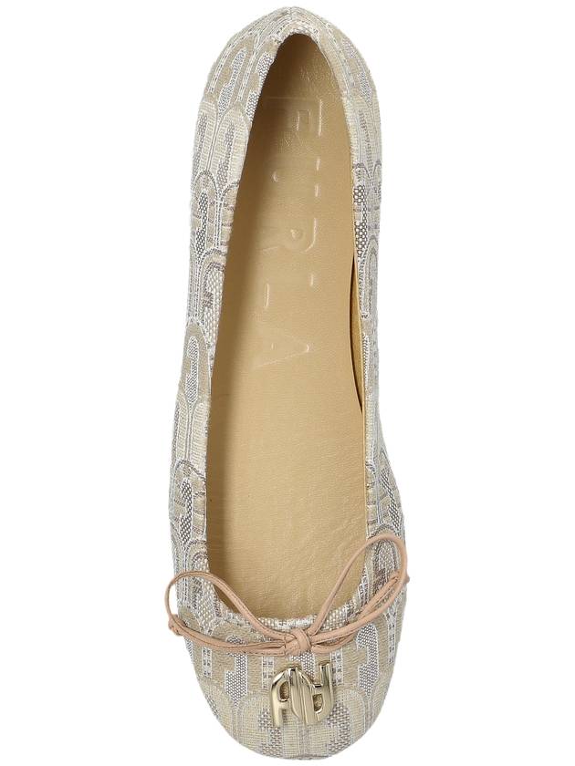 Furla Ballerinas With Logo, Women's, Cream - FURLA - BALAAN 6