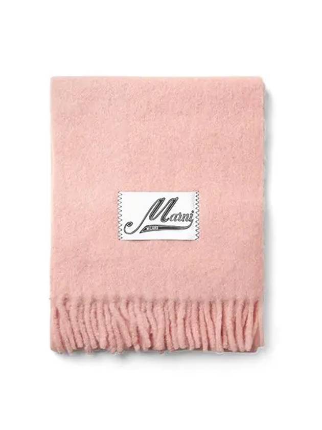 Alpaca Wool Muffler Pink - MARNI - BALAAN 3