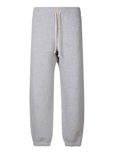 Autry Logo Cotton Track Pants Grey - AUTRY - BALAAN 1