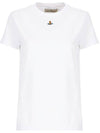 ORB Peru Short Sleeve T Shirt White 3G010017 - VIVIENNE WESTWOOD - BALAAN 4