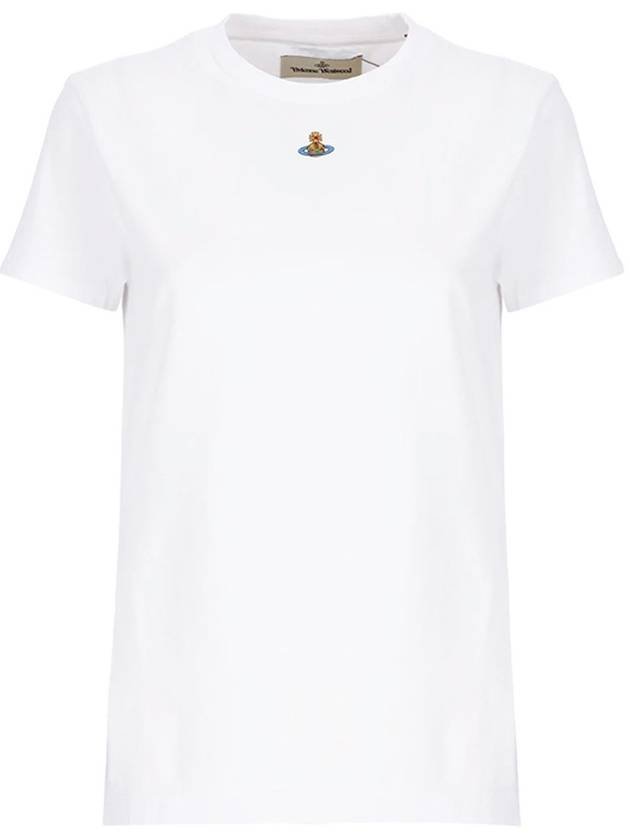 ORB Peru Short Sleeve T Shirt White 3G010017 - VIVIENNE WESTWOOD - BALAAN 4