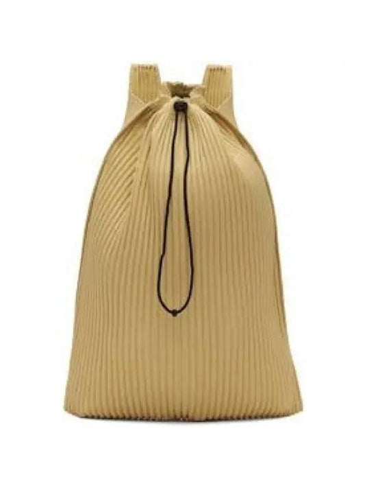 Pleated Pocket Backpack Yellow - ISSEY MIYAKE - BALAAN 1