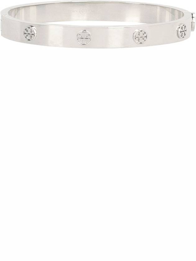 Miller Hinged Stud Bangle Bracelet Silver - TORY BURCH - BALAAN 3