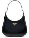 Medium Leather Shoulder Bag Black - PRADA - BALAAN 2