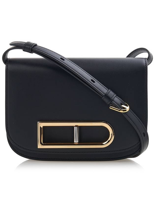 Lingot Small Olen Calf Leather Cross Bag Black - DELVAUX - BALAAN 2