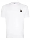 Wappen Logo Patch Short Sleeve T-Shirt White - STONE ISLAND - BALAAN 2