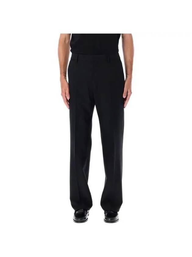 Wool Straight Pants Black - AMI - BALAAN 2