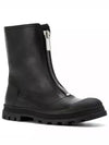 diesel gold black Central zip fastening Leather Boots - DIESEL - BALAAN 1