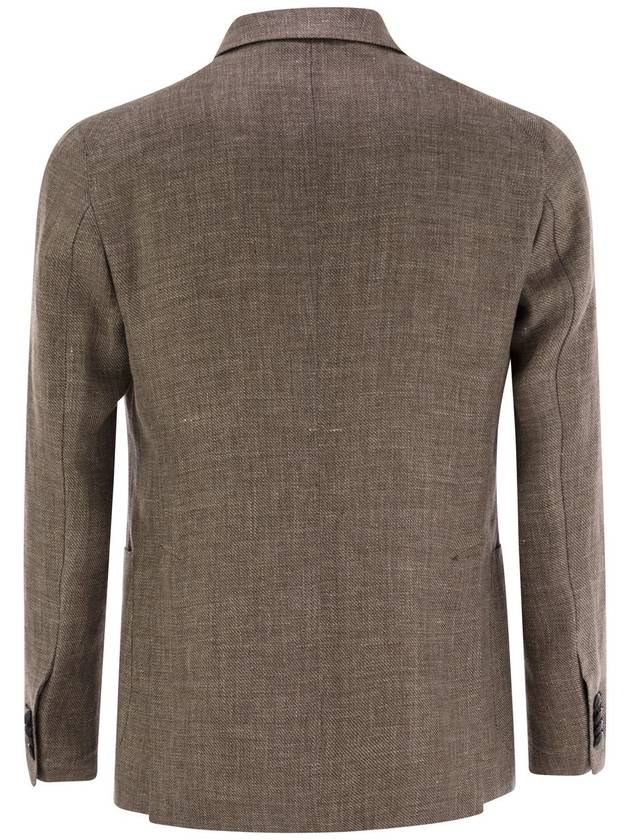 Linen and virgin wool jacket - TAGLIATORE - BALAAN 2